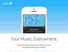 Tablet Screenshot of glideraudio.com